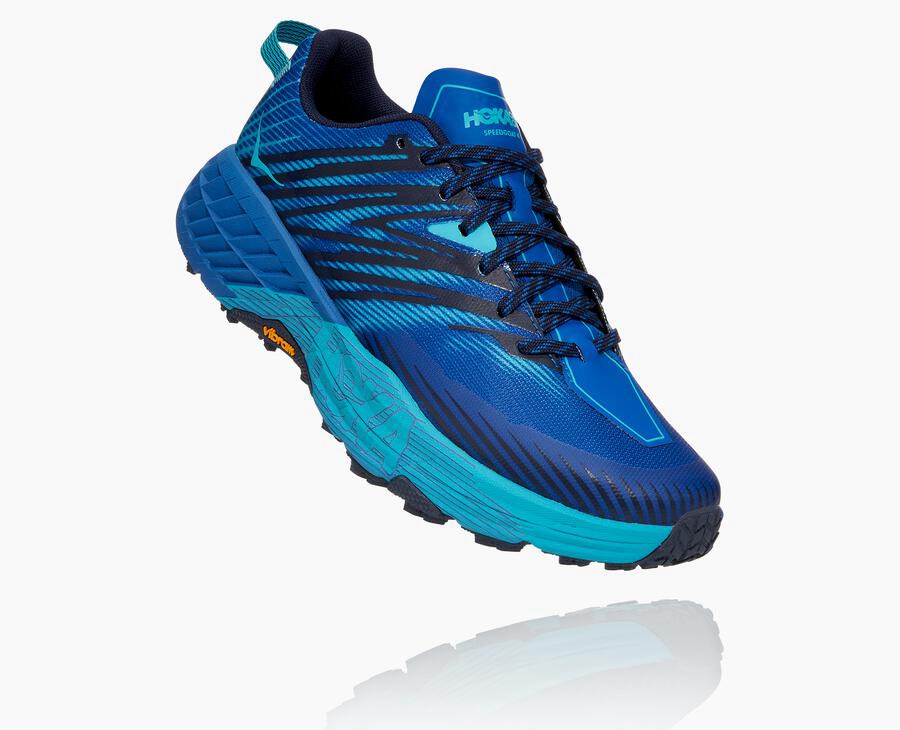 Hoka One One Trail Schoenen Heren - Speedgoat 4 - Blauw - TL2015947